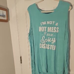 Lularoe Rise Athletic Tank Top - Turquoise